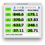 Mac mini 2014のストレージ速度