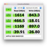 MacBook mini (Early 2015) のストレージ速度