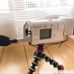 SONY アクションカム FDR-X3000の自声録りマイク