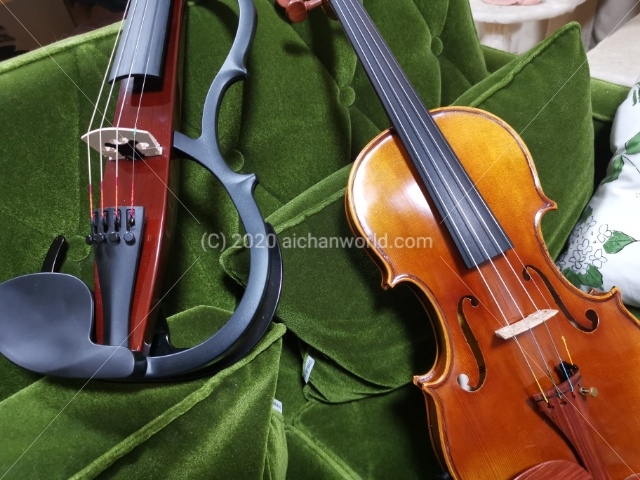バイオリン] アコースティックバイオリン＋ミュート利用、YAMAHA 