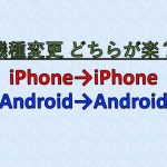 機種変更の手間：iPhoneからiPhone、AndroidからAndroid、どちらが楽？